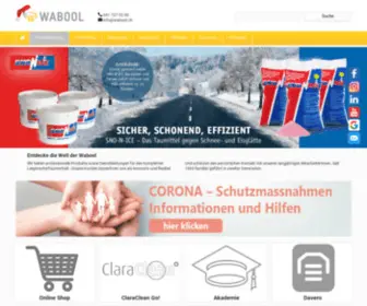 Wabool.ch(Willkommen bei Ihrem Reinigungspartner) Screenshot