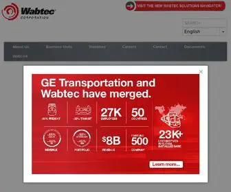 Wabtec.com(Wabtec Corporation) Screenshot