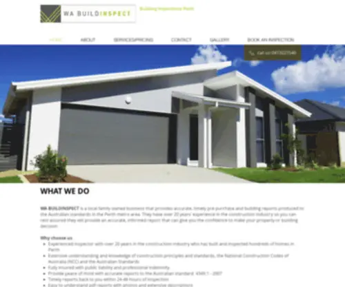 Wabuildinspect.com.au(WA Buildinspect) Screenshot