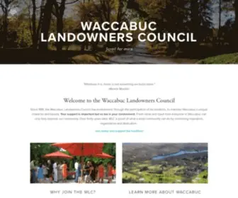 Waccabuc.org(Waccabuc Landowners Council) Screenshot