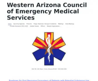 Wacems.org(Western Arizona Council of Emergency Medical Services) Screenshot