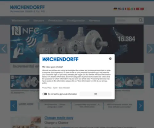 Wachendorff-Automation.es(Wachendorff Automation encoders : incremental : absolutos) Screenshot