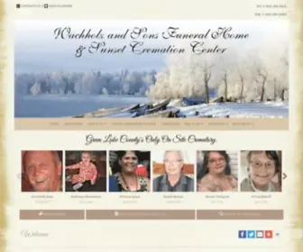 Wachholzandsons.com(Wachholz & Sons Funeral Home) Screenshot