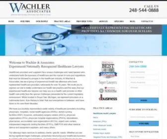 Wachler.com(Michigan Healthcare Lawyer) Screenshot