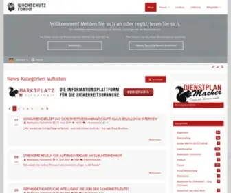 WachschutzForum.de(Forum Sicherheitsdienst) Screenshot