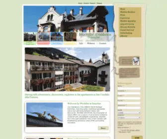 Wachtler.com(Residence und Ferienwohnungen in Innichen) Screenshot