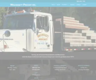 Wachusettprecast.com(Wachusett Precast Inc) Screenshot