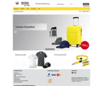 Wackerneuson-Shop.com(Wacker Neuson Werbemittelshop) Screenshot