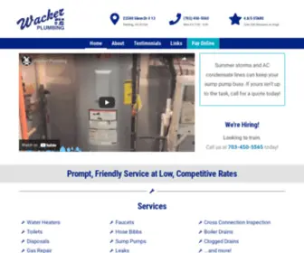 Wackerplumbing.com(Wacker Plumbing) Screenshot