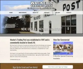 Wackerstradingpost.com(Wacker's Trading Post) Screenshot