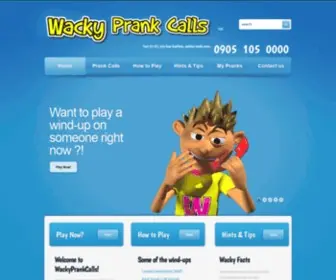 Wackyprankcalls.com(Wacky Prank Calls) Screenshot