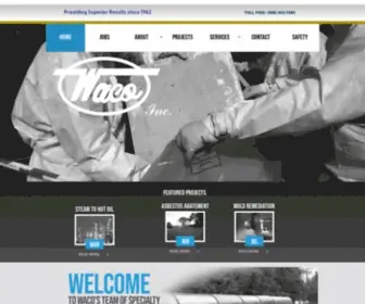 Wacoinc.net(Waco, Inc) Screenshot