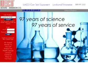 Wacolab.com(Wilkens-Anderson (WACO)) Screenshot