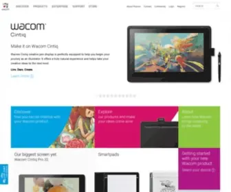 Wacom-Asia.com(Interactive pen displays) Screenshot