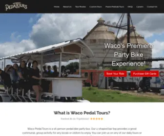 Wacopedaltours.com(Let the good times roll) Screenshot