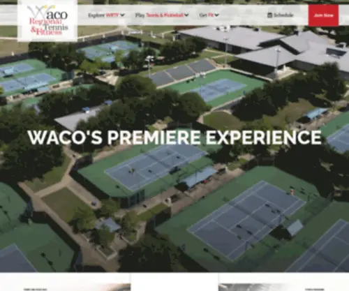Wacotennis.com(Waco Regional Tennis & Fitness) Screenshot
