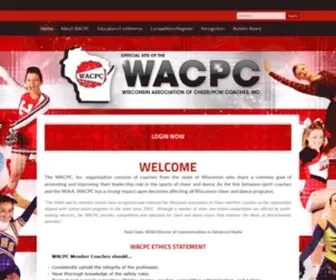 WacPC.com(Wisconsin Association of Cheer/Pom Coaches) Screenshot