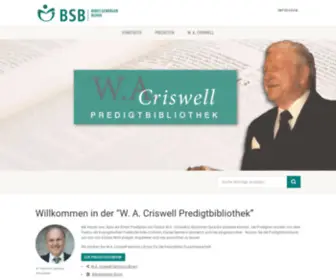 Wacriswell.de(Predigten WA Criswell) Screenshot