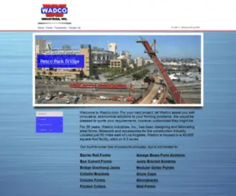 Wadcoindustries.com(Wadco Industries Inc) Screenshot