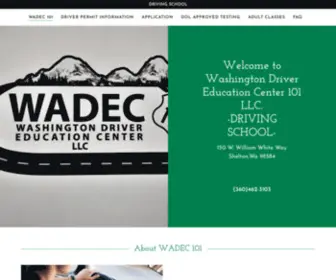 Wadec101.com(Washington Driver Education Center 101 LLC) Screenshot