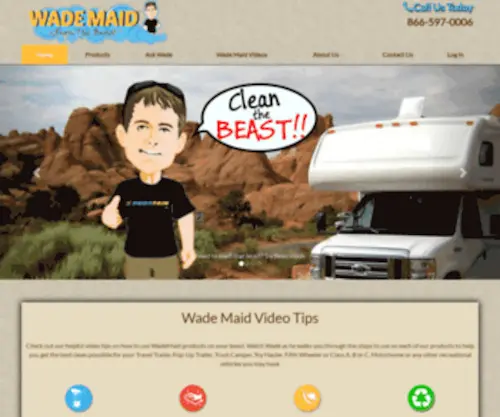 Wademaid.com(RV Cleaning Products) Screenshot