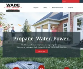 Wadesalesandservice.com(Wade Inc) Screenshot