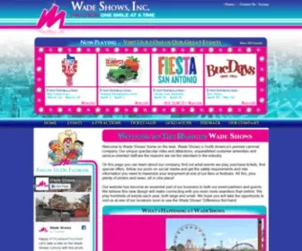 Wadeshows.com(Wade Shows) Screenshot