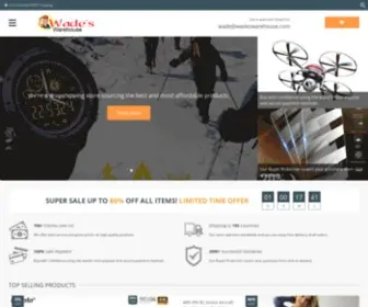 Wadeswarehouse.com(International Online Shopping) Screenshot