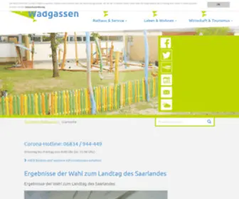 Wadgassen.de(Neues design der webseite 2017) Screenshot