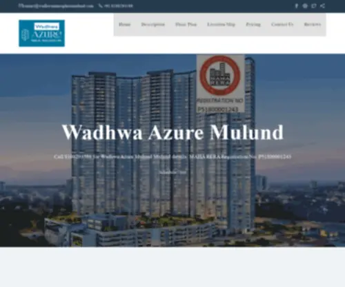 Wadhwaatmospheremulund.com(Wadhwa Azure Mulund) Screenshot