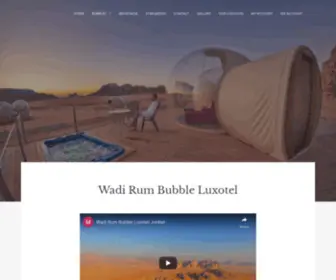 Wadirumbubble.com(Best Luxury Desert Camp and Hotels Jordan) Screenshot