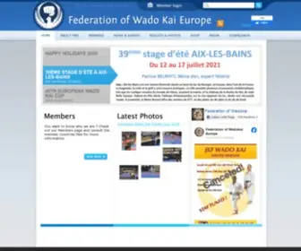 Wadokai.eu(Federation of Wado Kai Europe) Screenshot