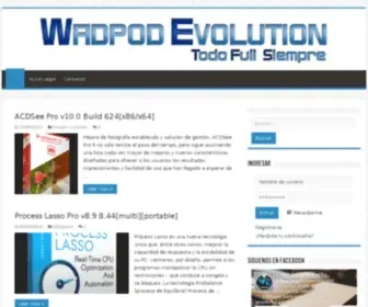 Wadpod-Evolution.com(Cuenta Suspendida) Screenshot