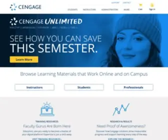 Wadsworth.com(Cengage leads affordable learning) Screenshot