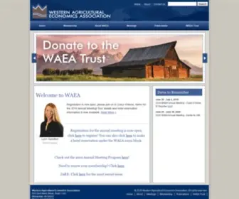 Waeaonline.org(Western Agricultural Economics Association) Screenshot