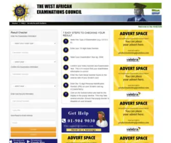 Waecsierra-Leone.org(Sierra Leone Official website for Result Checking) Screenshot