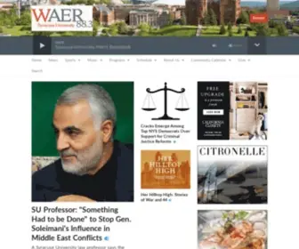 Waer.org(Music, News and NPR from Central New York) Screenshot