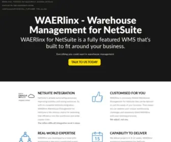 Waersystems.com(WAERlinx Advanced Warehouse Management for NetSuite) Screenshot