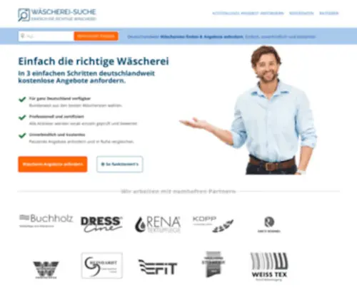 Waescherei-Suche.de(Wäscherei) Screenshot