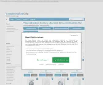 Waeschetrockner.org(Wäschtrockner Test 2021) Screenshot