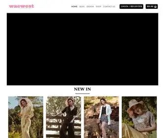 Waewest.com(Shop Women's Clothing Online) Screenshot