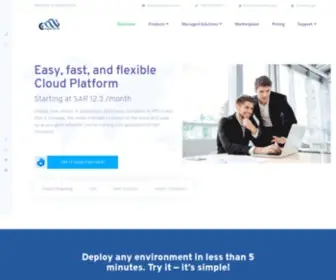 Wafaicloud.com(Middle East Cloud Service Provider) Screenshot
