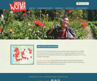 Wafarmersmarkets.com(Washington State Farmers Market Association) Screenshot