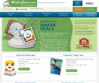 Waferseals.com(Wafer Seals & Mailing Tabs) Screenshot