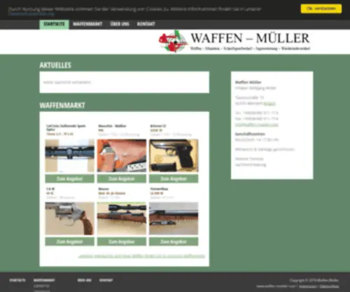 Waffen-Mueller.com(Waffenfachgeschäft) Screenshot