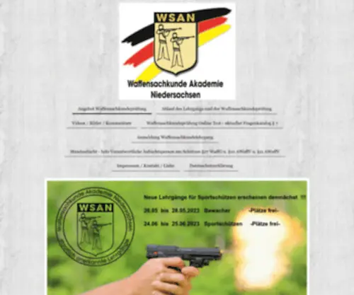 Waffensachkundepruefung-Bundesweit.de(Preiswerte Waffensachkundeprüfung) Screenshot
