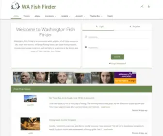 Wafishfinder.com(Washington Fishing Forum) Screenshot