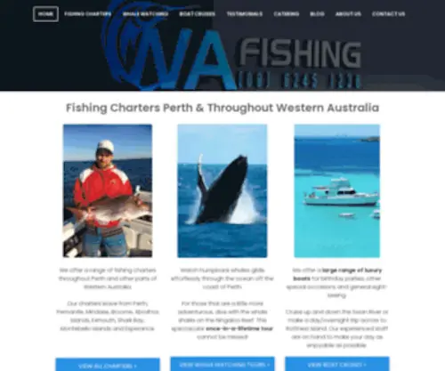 Wafishing.com.au(Fishing Charters Perth & Throughout Western Australia) Screenshot