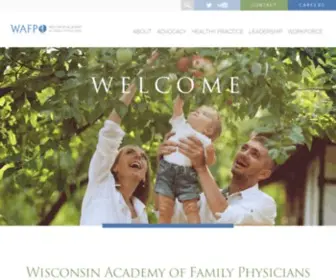 Wafp.org(The Wisconsin Academy of Family Physicians) Screenshot