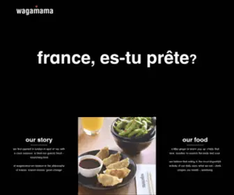 Wagamama.fr(Wagamama) Screenshot